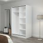 Kapusta Kleiderschrank 120 cm - Weiß/Anthrazit