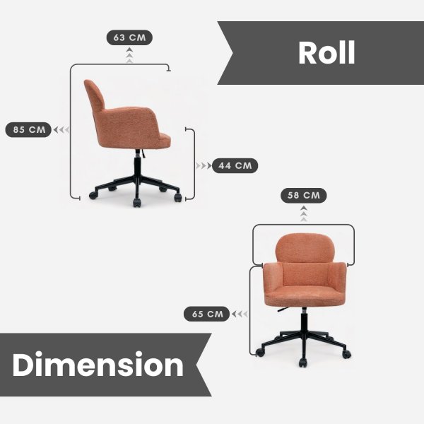 Roll-Bürostuhl - Weiß
