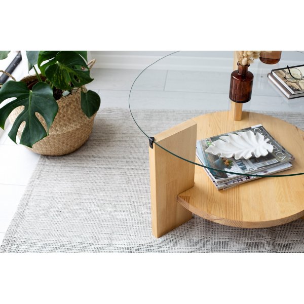 Armand Couchtisch Ø75 cm - Eiche