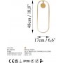 Tranceto Wandleuchte - Gold