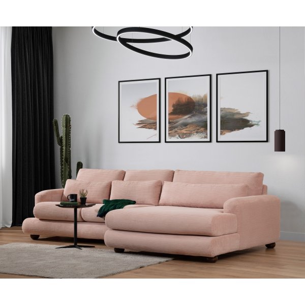 River Divansofa rechts - Pink