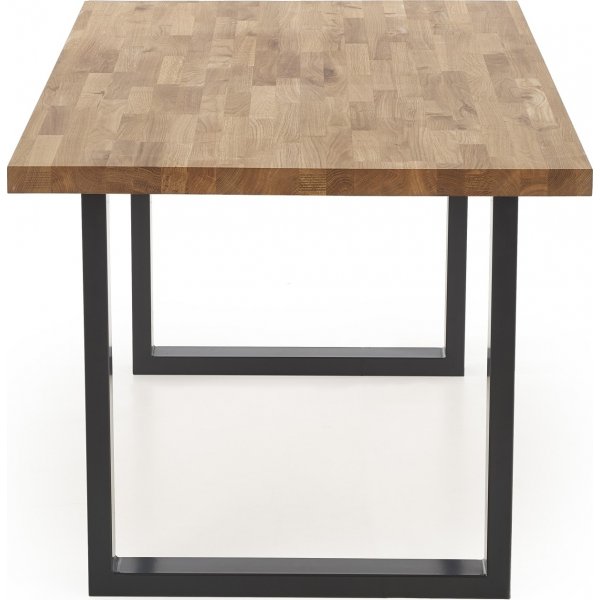 Gambon Esstisch 160x90 cm - Eiche/Schwarz