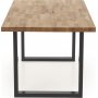 Gambon Esstisch 160x90 cm - Eiche/Schwarz