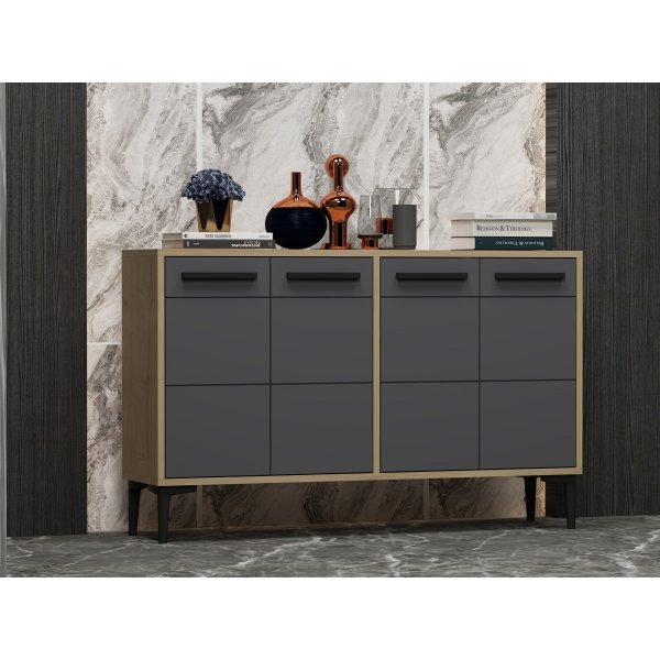 Stria Sideboard - Saphireiche/Anthrazit