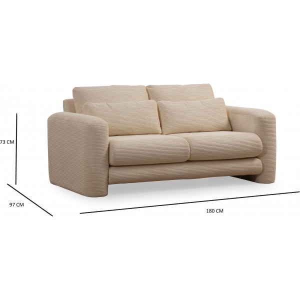 Suzy 2-Sitzer-Sofa - Beige