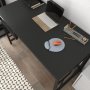 Kennesaw Schreibtisch 120 x 60 cm - Schwarz/Anthrazit