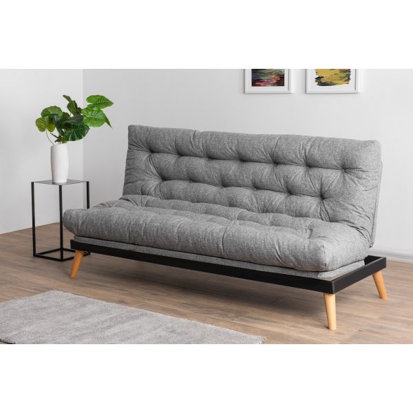 Saki 3-Sitzer-Schlafsofa - Hellgrau
