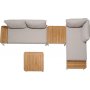 Portals Lounge Gruppe 2 - Weiß/Teak