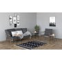 Mali Tisch 32/36/40 x 32/36/40 cm - Schwarz/Kiefer