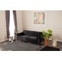 3-Sitzer-Schlafsofa - Schwarz