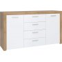 Balder Sideboard - Eiche/weiß