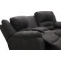 Kensington elektrisches 2-Sitzer-Sofa mit verstellbarer Kopfstütze - Grau