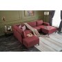 Efsun U-Bettsofa - Burgund