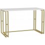 Kane Schreibtisch 120 x 60 cm - Gold/Weiß