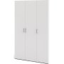 Space-Kleiderschrank mit 3 Türen - Weiß