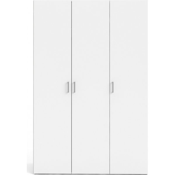 Space-Kleiderschrank mit 3 Türen - Weiß