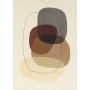 Ovale Motorhaube 100 x 127 cm - Beige