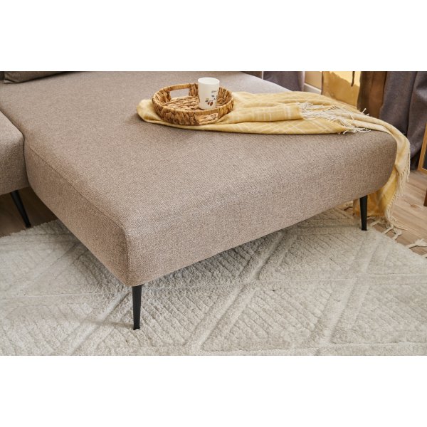 Revos Diwansofa rechts - Braun
