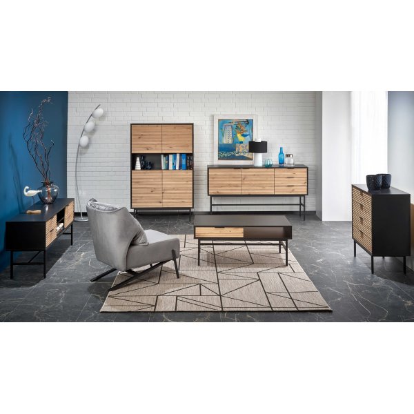 Laguna Schrank - Artisan Eiche/Schwarz