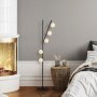 Domino Stehlampe 11041 - Schwarz/Weiß