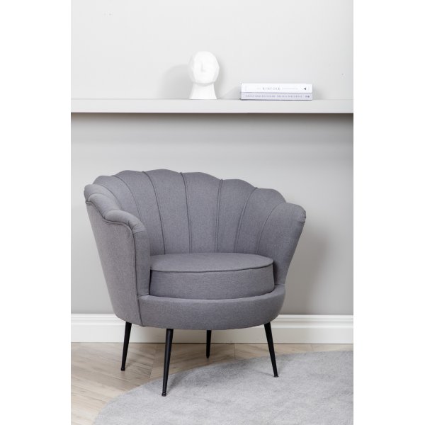 Ballini Sessel - Grauer Stoff