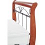 Bettrahmen Anika 90 cm - Kirsche antik/Schwarz