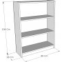 Bücherregal für den Urlaub - Braun