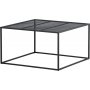 Netz Couchtisch 80 x 80 cm - Schwarz