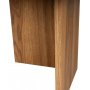 Ovaler Couchtisch 120 x 60 cm - Braun