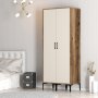 Kumsal Kleiderschrank 6 Walnuss/Creme