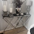 Kundenbild Maine Konsolentisch - Chrom / Getöntes Glas