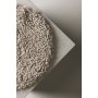 Katy Stuhlkissen Ø34 cm - Hellgraues Schaffellimitat