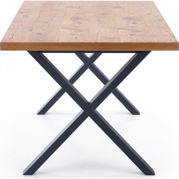 Xavier Esstisch 160-250 x 90 cm - Eiche/Schwarz