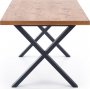 Xavier Esstisch 160-250 x 90 cm - Eiche/Schwarz