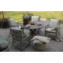 Outdoor-Sessel aus naturfarbenem Kunstrattan