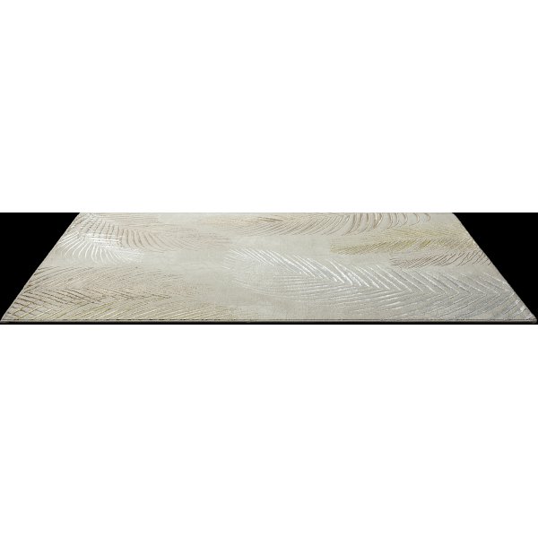 Creation Leaf maschinengewebter Teppich Creme