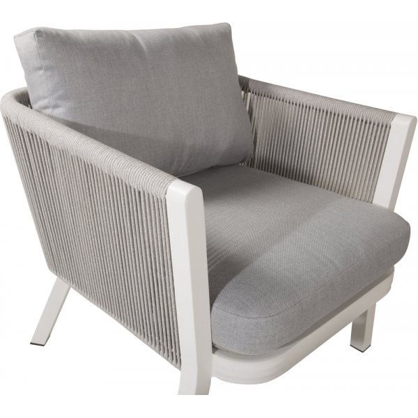 Sofagruppe Virya - Grau/Weiß