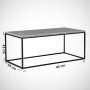Cosco Couchtisch 95 x 55 cm - Schwarz/Weiß