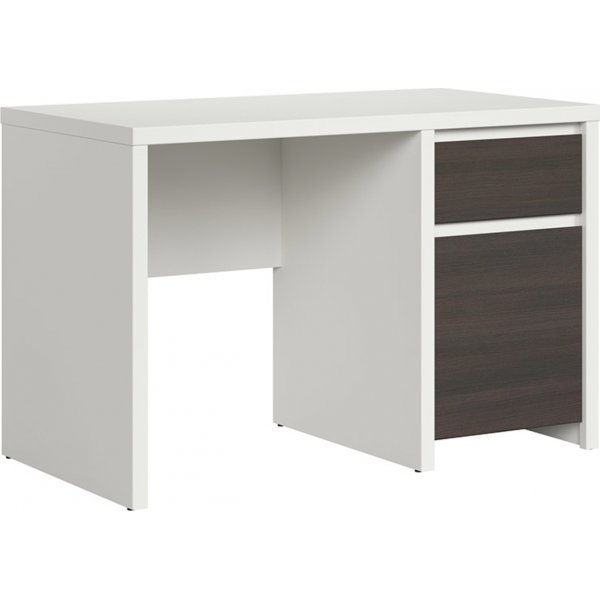 Kaspischer Schreibtisch 120 x 65 cm - Weiß/Wenge