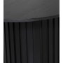 Essgruppe PiPi ovaler Esstisch 240 cm inkl. 6 Bugholzstühle No18 - Schwarz + 6.00 x Serviettenringe
