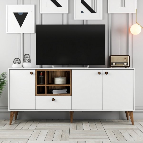 Nappa-Sideboard - Weiß