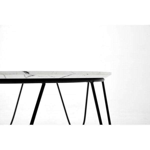 Bobby Couchtisch Ø60 cm - Weiß