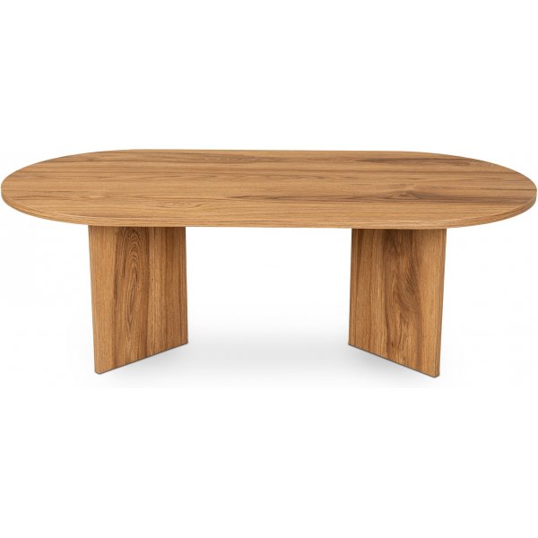 Ovaler Couchtisch 120 x 60 cm - Braun