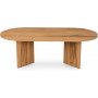 Ovaler Couchtisch 120 x 60 cm - Braun