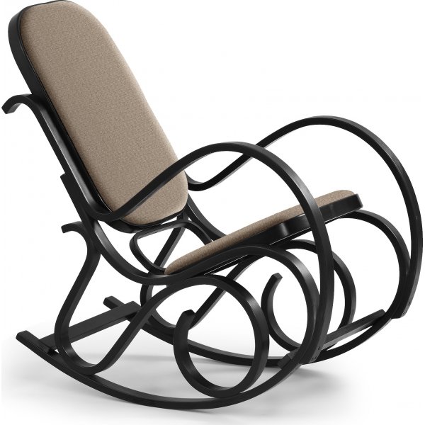 Komfort-Schaukelstuhl - Braun/Wenge