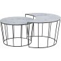 Sunmoon Couchtisch Ø58/76 cm - Weiß