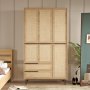 Ocean-Kleiderschrank - Walnuss/Eiche