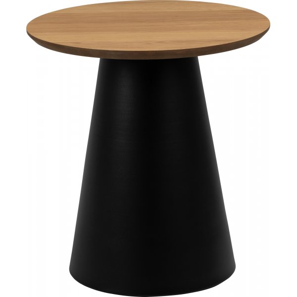 Soli Couchtisch Ø45 cm - Eiche/Schwarz