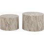 Dice Couchtisch Ø50/58 cm - Grau