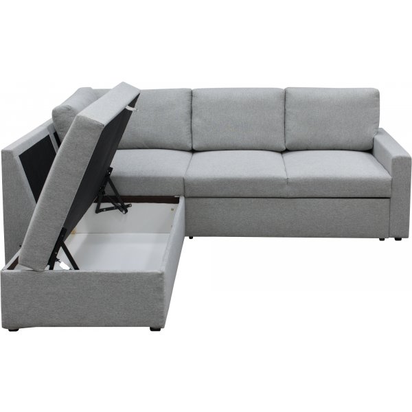 Traumgraues Schlafsofa mit Stauraum und Ecksofa